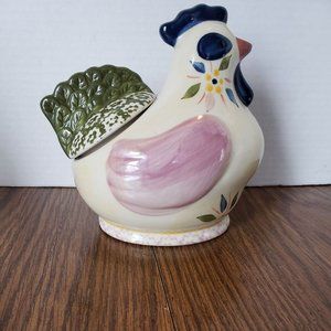 Chicken Temptations By Tara Vintage Collectible Sugar Bowl with Lid